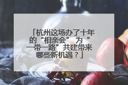杭州这场办了十年的“相亲会” 为“一带一路”共建带来哪些新机遇？