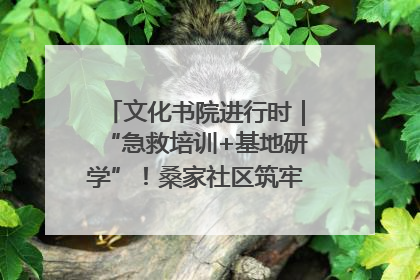 文化书院进行时｜“急救培训+基地研学”！桑家社区筑牢居民健康防线