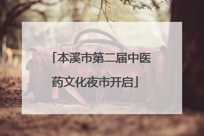 本溪市第二届中医药文化夜市开启