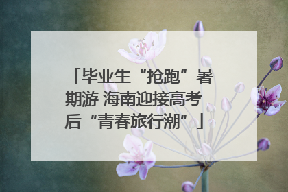 毕业生“抢跑”暑期游 海南迎接高考后“青春旅行潮”
