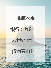 桃源农商银行：万阳云起处 信贷润春山