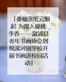 桑榆落纸云烟起 为霞入砚桃李香——溆浦县老年书画协会到统溪河镇学校开展书画进校园活动