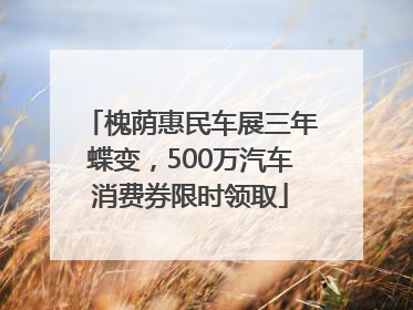 槐荫惠民车展三年蝶变，500万汽车消费券限时领取