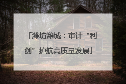 潍坊潍城：审计“利剑”护航高质量发展