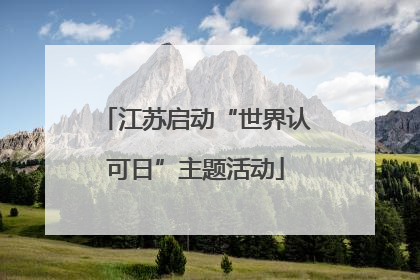 江苏启动“世界认可日”主题活动