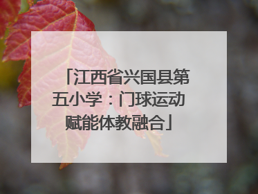 江西省兴国县第五小学：门球运动赋能体教融合