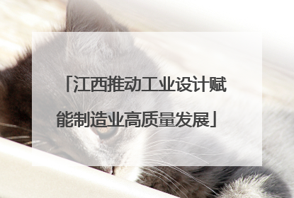 江西推动工业设计赋能制造业高质量发展