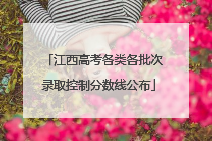 江西高考各类各批次录取控制分数线公布