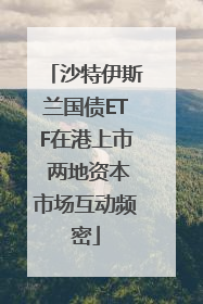 沙特伊斯兰国债ETF在港上市 两地资本市场互动频密