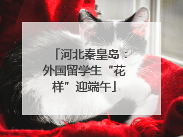 河北秦皇岛：外国留学生“花样”迎端午