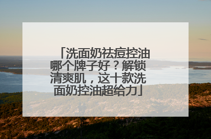 洗面奶祛痘控油哪个牌子好？解锁清爽肌，这十款洗面奶控油超给力