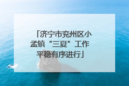 济宁市兖州区小孟镇“三夏”工作平稳有序进行