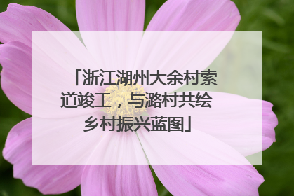 浙江湖州大余村索道竣工，与潞村共绘乡村振兴蓝图
