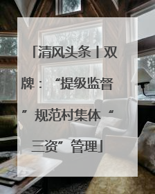 清风头条丨双牌：“提级监督”规范村集体“三资”管理
