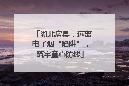 湖北房县：远离电子烟“陷阱”，筑牢童心防线