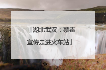 湖北武汉：禁毒宣传走进火车站