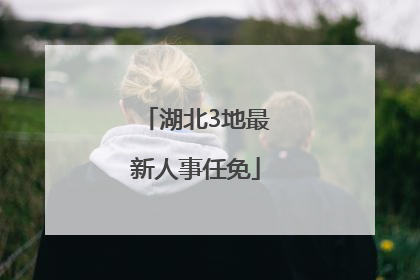 湖北3地最新人事任免