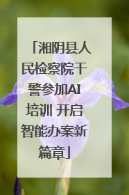 湘阴县人民检察院干警参加AI培训 开启智能办案新篇章