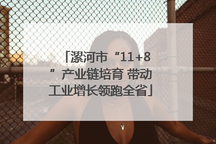 漯河市“11+8”产业链培育 带动工业增长领跑全省