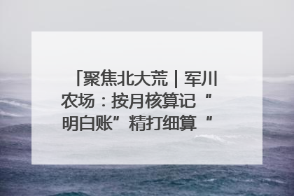 聚焦北大荒｜军川农场：按月核算记“明白账”精打细算“过紧日子”