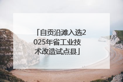 自贡沿滩入选2025年省工业技术改造试点县