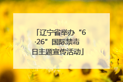 辽宁省举办“6·26”国际禁毒日主题宣传活动