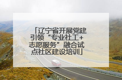 辽宁省开展党建引领“专业社工+志愿服务”融合试点社区建设培训