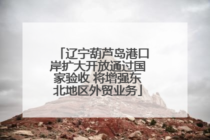 辽宁葫芦岛港口岸扩大开放通过国家验收 将增强东北地区外贸业务