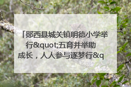 郧西县城关镇明德小学举行"五育并举助成长，人人参与逐梦行"庆六一活动