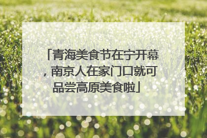 青海美食节在宁开幕，南京人在家门口就可品尝高原美食啦