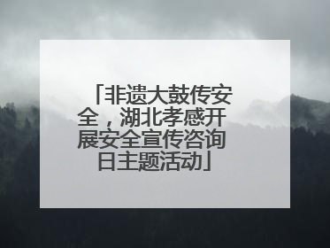 非遗大鼓传安全，湖北孝感开展安全宣传咨询日主题活动
