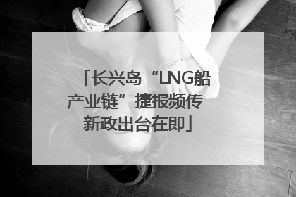 长兴岛“LNG船产业链”捷报频传 新政出台在即