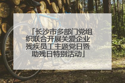 长沙市多部门党组织联合开展关爱企业残疾员工主题党日暨助残日特别活动