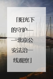 阳光下的守护——北京公安法治一线观察