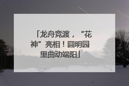 龙舟竞渡，“花神”亮相！圆明园里曲动端阳