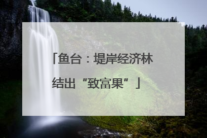 鱼台：堤岸经济林结出“致富果”