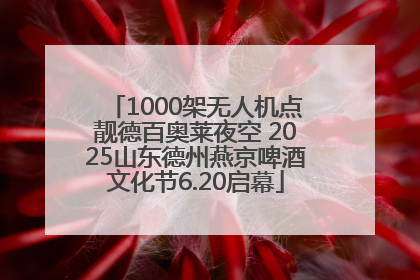 1000架无人机点靓德百奥莱夜空 2025山东德州燕京啤酒文化节6.20启幕