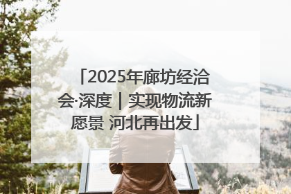 2025年廊坊经洽会·深度｜实现物流新愿景 河北再出发