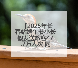 2025年长春站端午节小长假发送旅客47.7万人次 同比增长3%