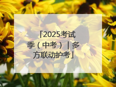 2025考试季（中考）｜多方联动护考