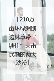 210万亩环绿洲锁边林草带“锁住”夹击民勤的两大沙漠
