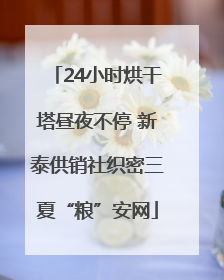 24小时烘干塔昼夜不停 新泰供销社织密三夏“粮”安网